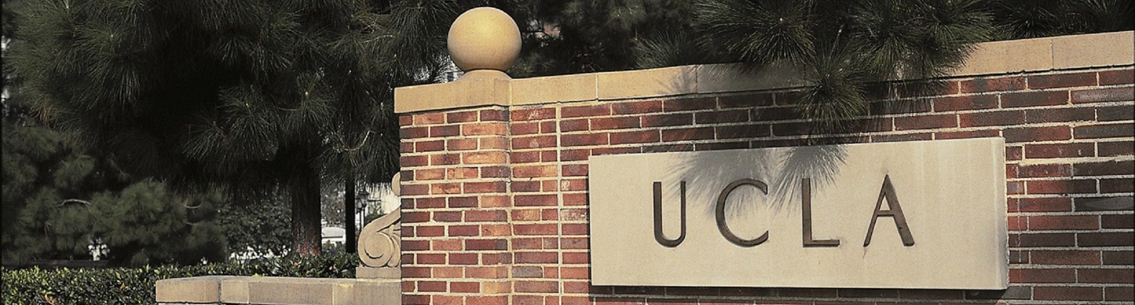 UCLA entrance banner
